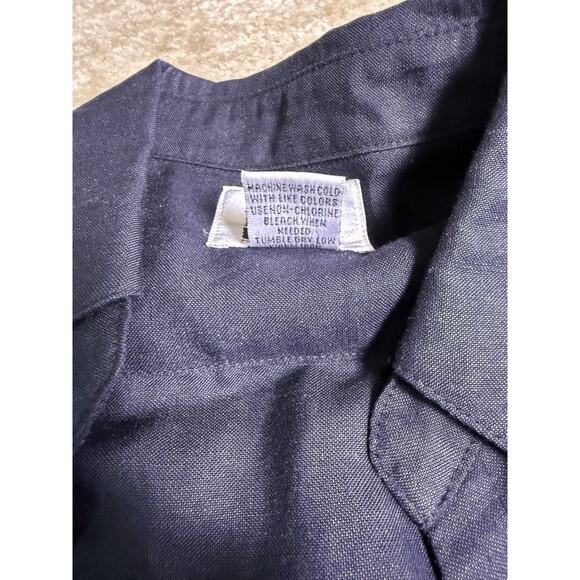 Leslie Fay Dress Womens Medium Petite Black Cover-up Cottagecore Vintage D763 - Picture 8 of 13